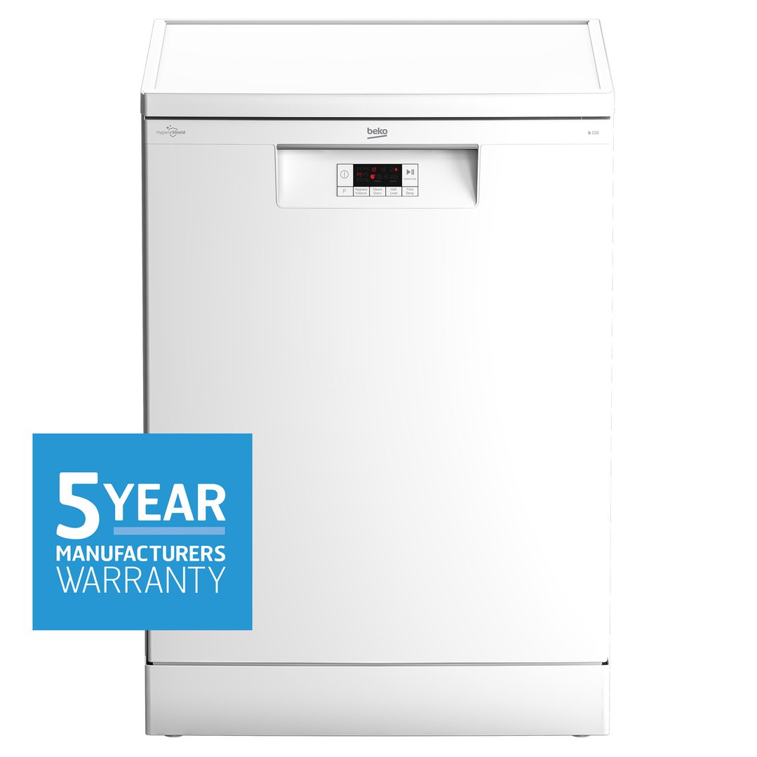 Beko 14 Place Setting Freestanding Dishwasher - White BDFB1410W