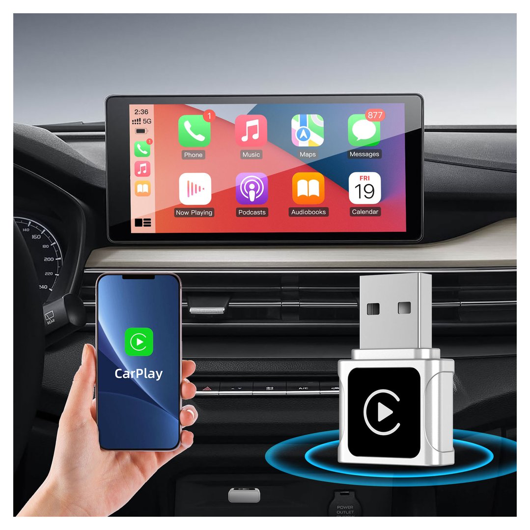 Laser Micro Wireless Dongle for CarPlay / Android Auto NAVC-CPD-175