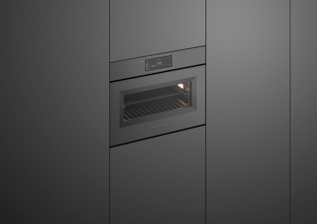 Fisher & Paykel 60cm Minimal Handleless Compact Combi-Steam Oven, Grey OS60NAMHUNG5