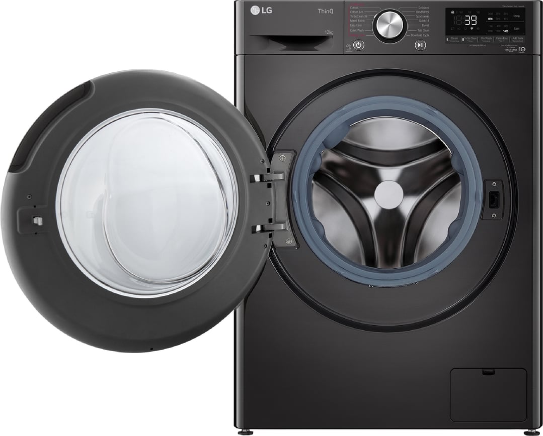 LG 12kg Black Front Load Washing Machine WV9-1412B