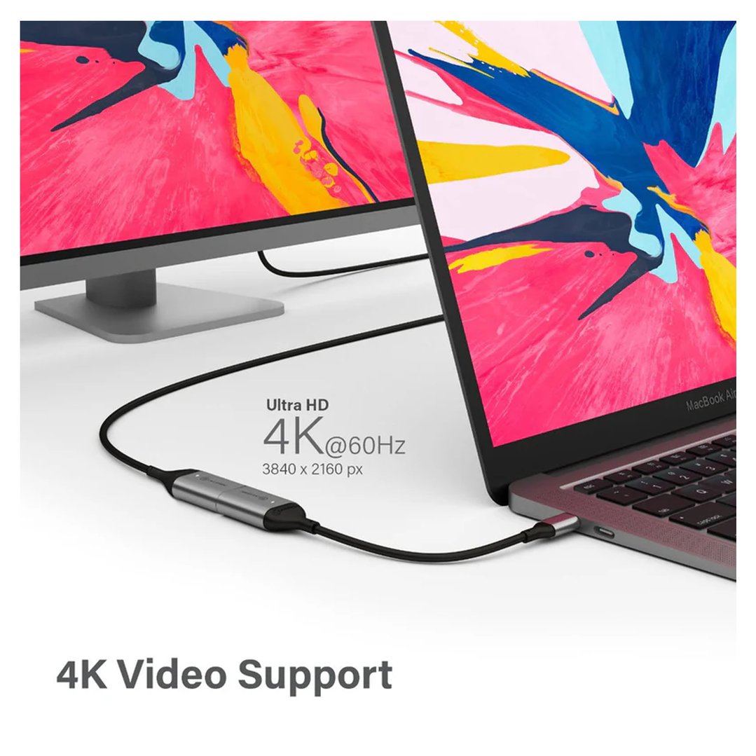 Alogic Ultra 15cm USB-C (Male) to HDMI (Female) Adapter - 4K 60Hz ULUCHD-ADP