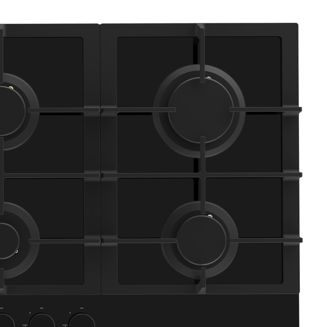Inalto 90cm Gas on Glass Cooktop ICGG905W