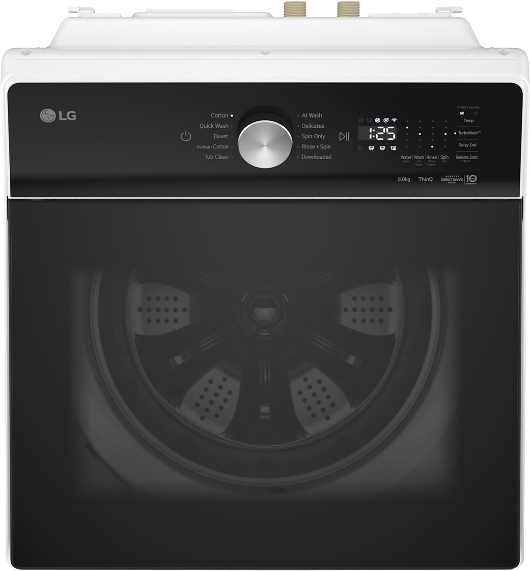 LG 8kg Series 5 AI Top Load Washing Machine White WTX3-08W