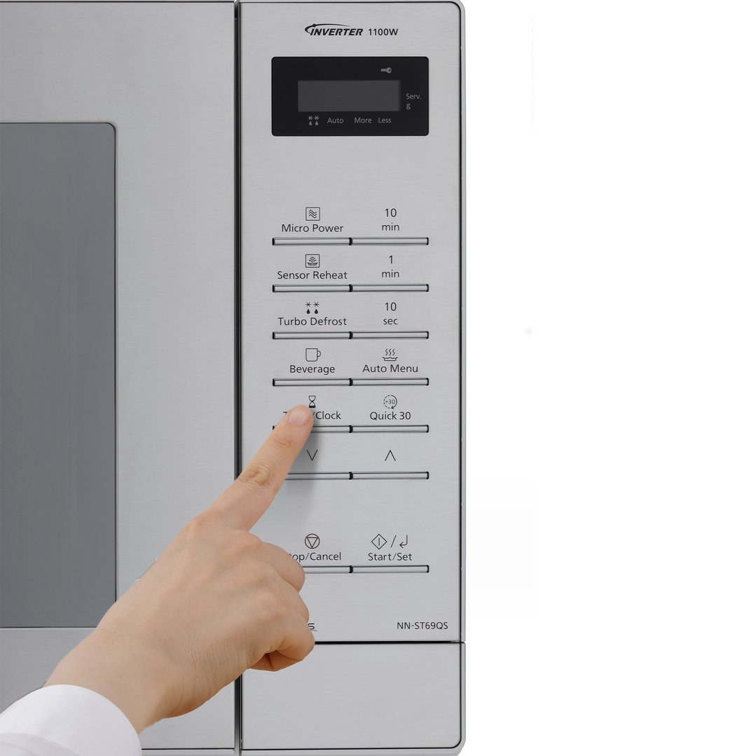 Panasonic 32L 1100W Stainless Steel Inverter Microwave NN-ST69QSQPQ