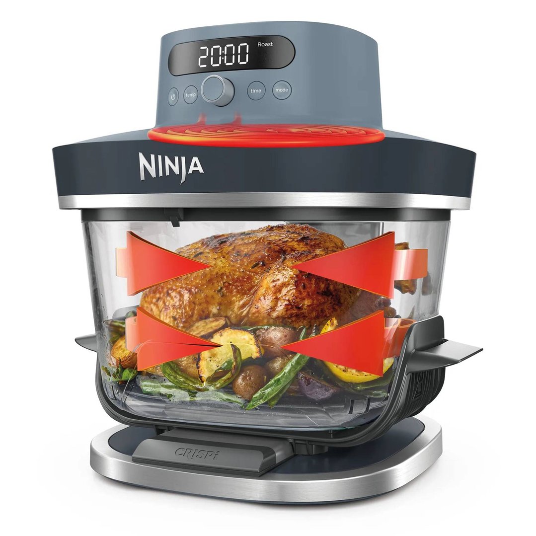 Ninja Crispi Pro 6-in-1 Glass Air Fryer - Cyberspace AS101BL