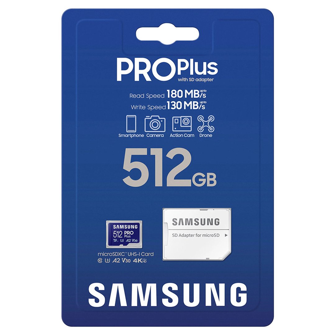 Samsung PRO Plus + Adapter microSDXC 512GB MB-MD512SA