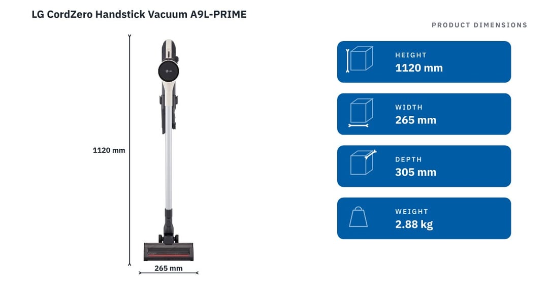 LG CordZero Handstick Vacuum A9L-PRIME