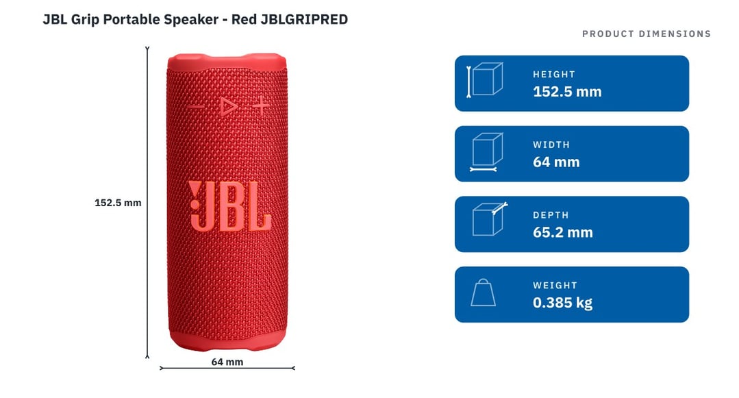JBL Grip Portable Speaker - Red JBLGRIPRED