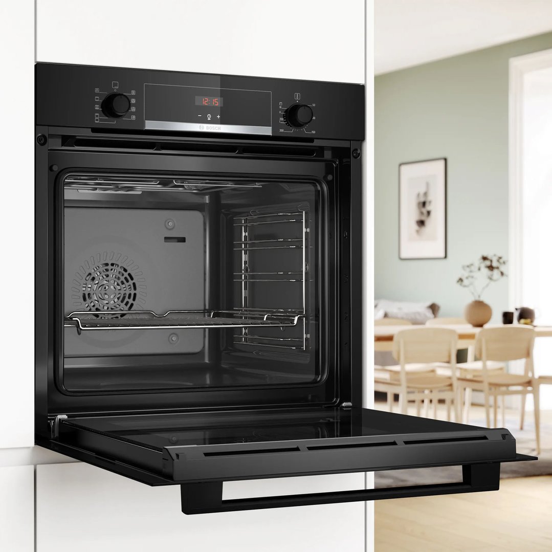Bosch 60cm Series 4 Built-In Oven - Black HBA534BB3A