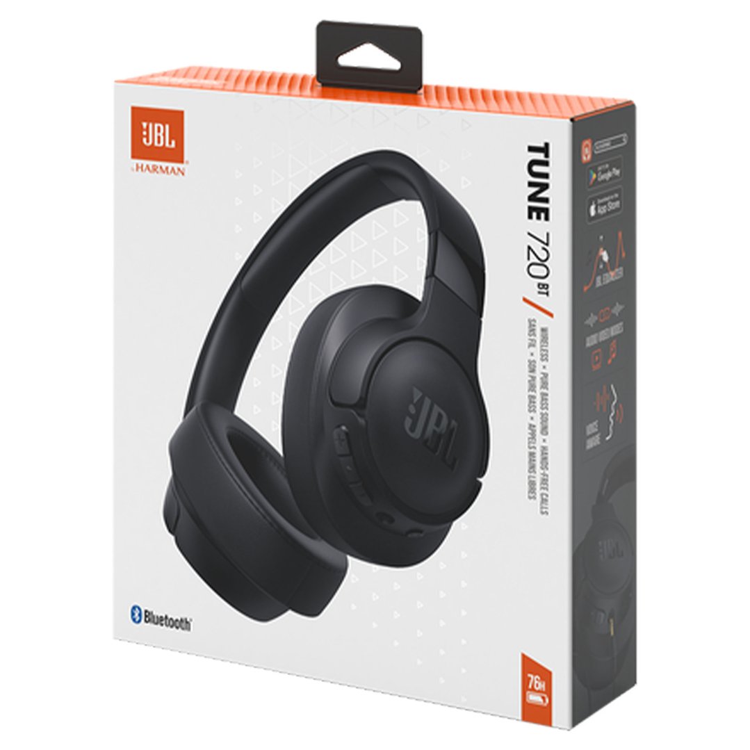JBL Tune 720BT Wireless over-ear headphones, Black JBLT720BTBLK