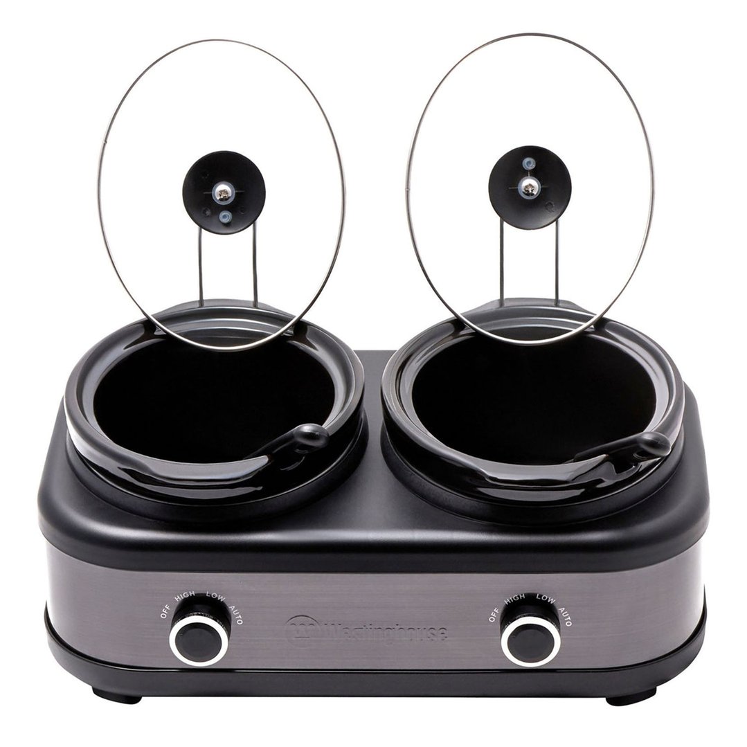 Westinghouse Slow Cooker 2 x 2.5L Ceramic Pots Auto Function WHSC06KS