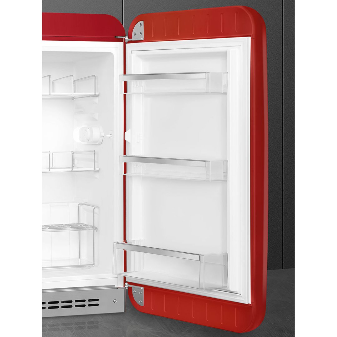 Smeg FAB 10 50's Style Retro Refrigerator, Happy Bar, Right Hand - Red FAB10HRRD5AU