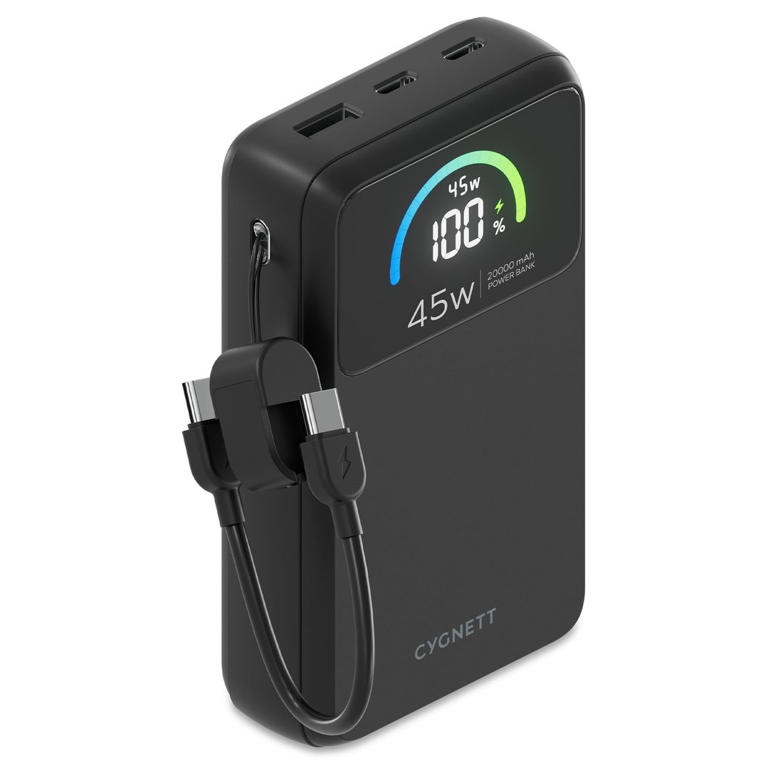 Cygnett ChargePro Gen2 20k Power Bank - Graphite CY6080PBCHE