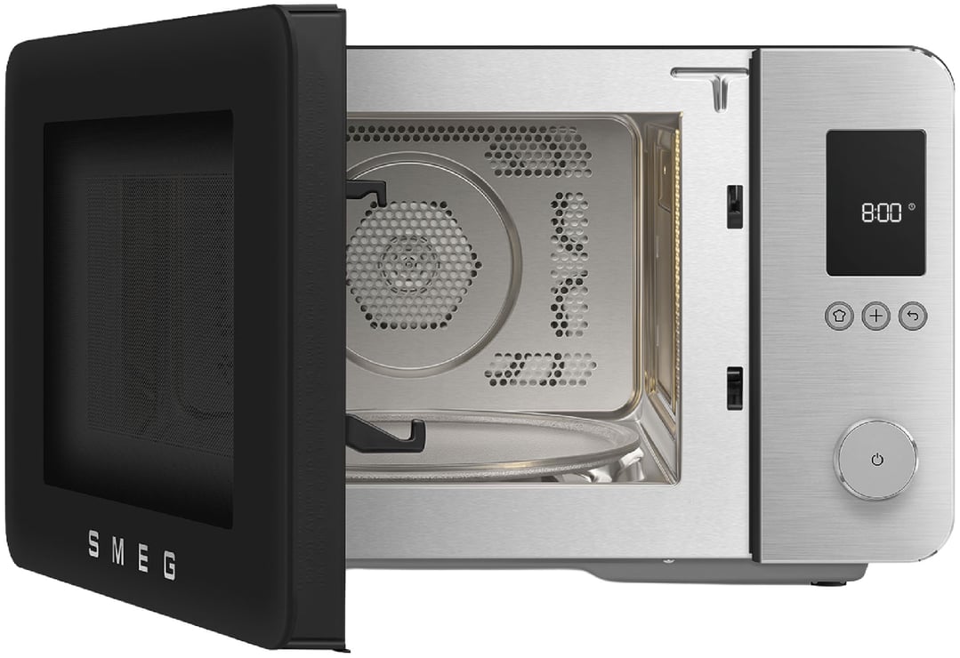 Smeg 27L Combi Microwave Oven - Matte Black MOC02BLMAU