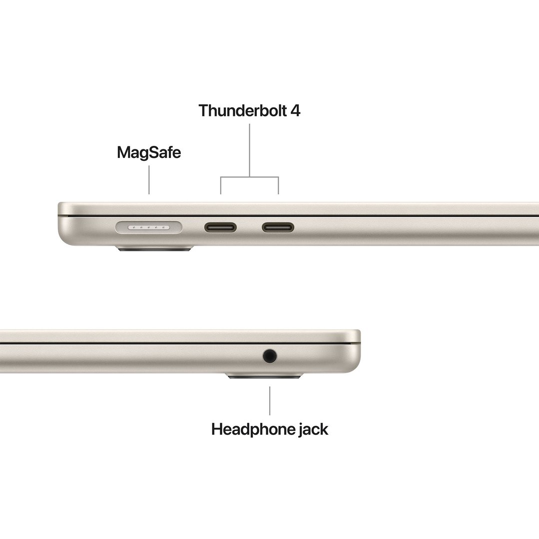 Apple 13" MacBook Air M5 chip with 10‑core CPU and 10‑core GPU, 16GB, 1TB SSD - Starlight MDHC4X/A