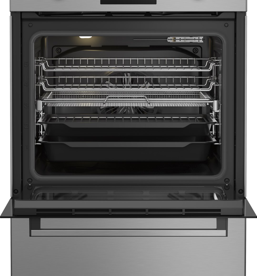 Beko Aeroperfect 60cm Freestanding Cooker with SteamAdd & Airfry & Induction Cooktop - Stainless Steel BFCB60IMX