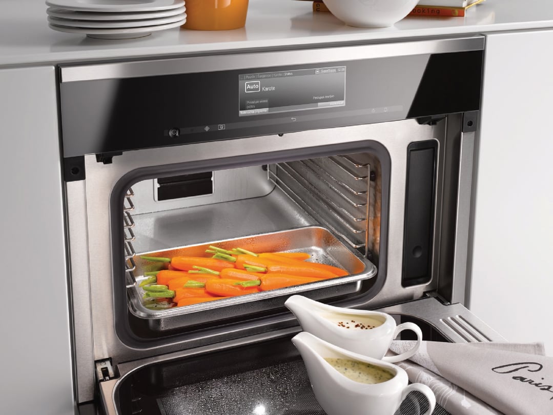 Miele 45cm Steam Oven with Sous Vide Function and Automatic Cooking Programmes CleanSteel DG7440