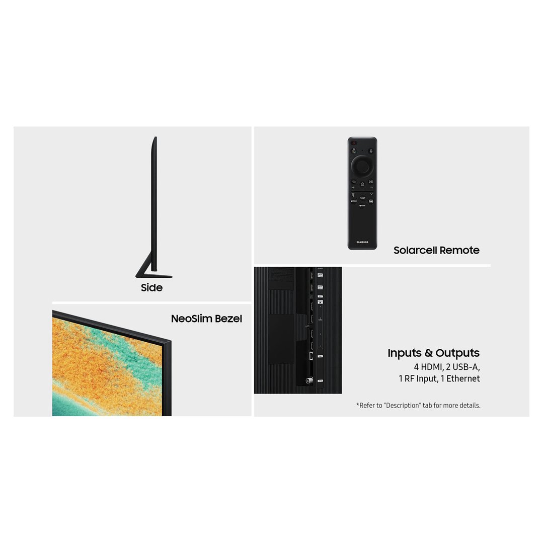 Samsung 75" QN85F NeoQLED 4K MiniLED Smart AI TV 2025 QA75QN85FAWXXY