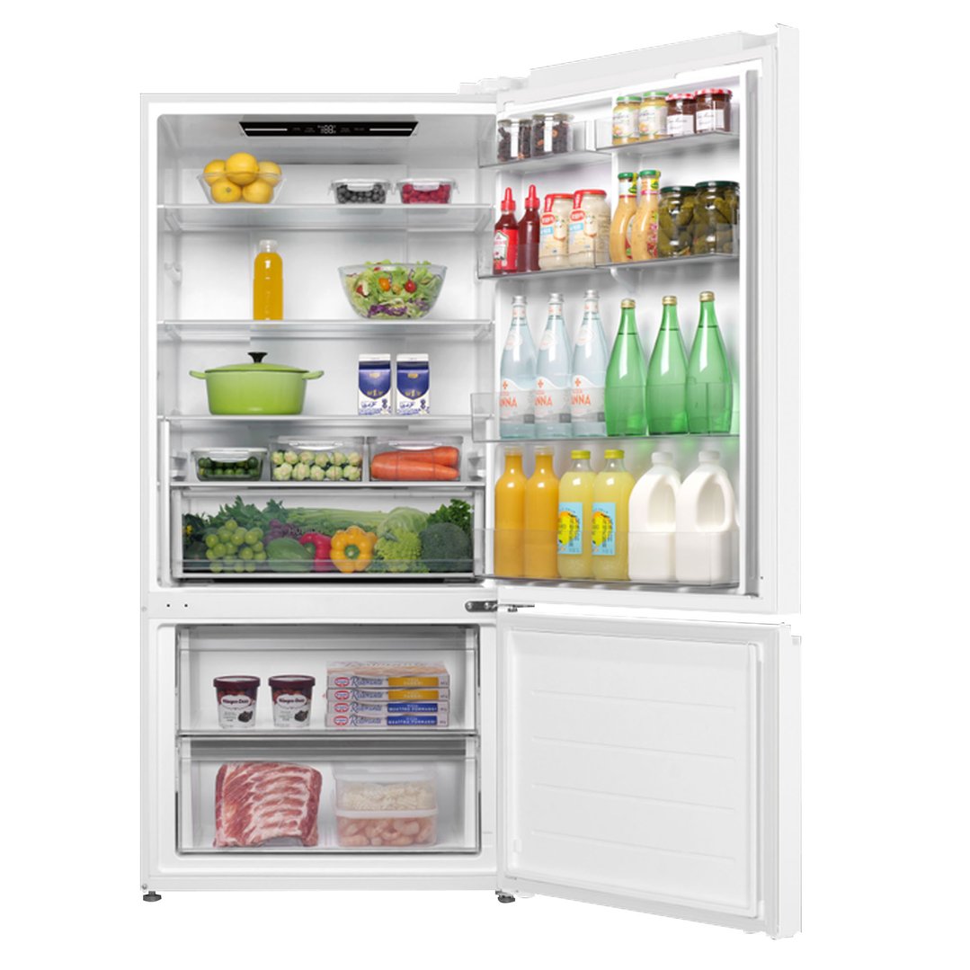 Haier 517L 500 Series Refrigerator Bottom Freezer White HRF510BW