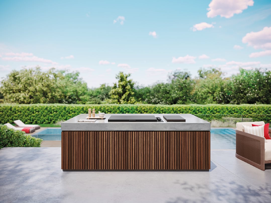 Beefeater 6-Burner Built In Gas BBQ with Lid, Colour Matched to COLORBOND® Steel Monument® Finish - ProLine Series BSL158DB