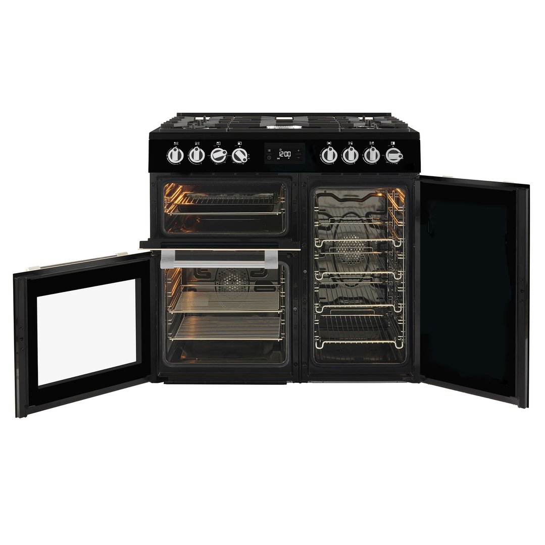 Beko 90cm Dual Fuel Multifunction Freestanding Range Cooker BRC916GMB