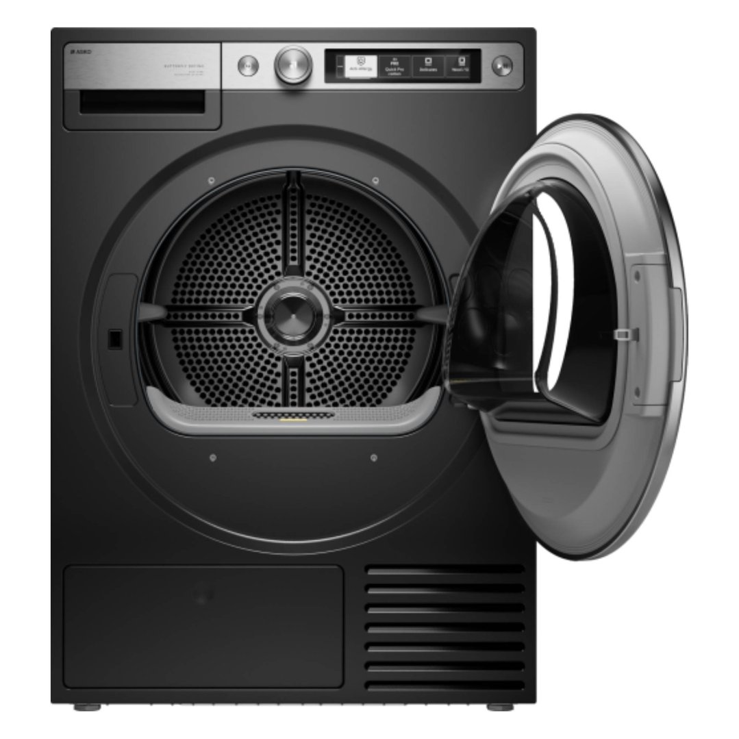 ASKO Style+ 9kg Heat Pump Dryer Black T709HUG