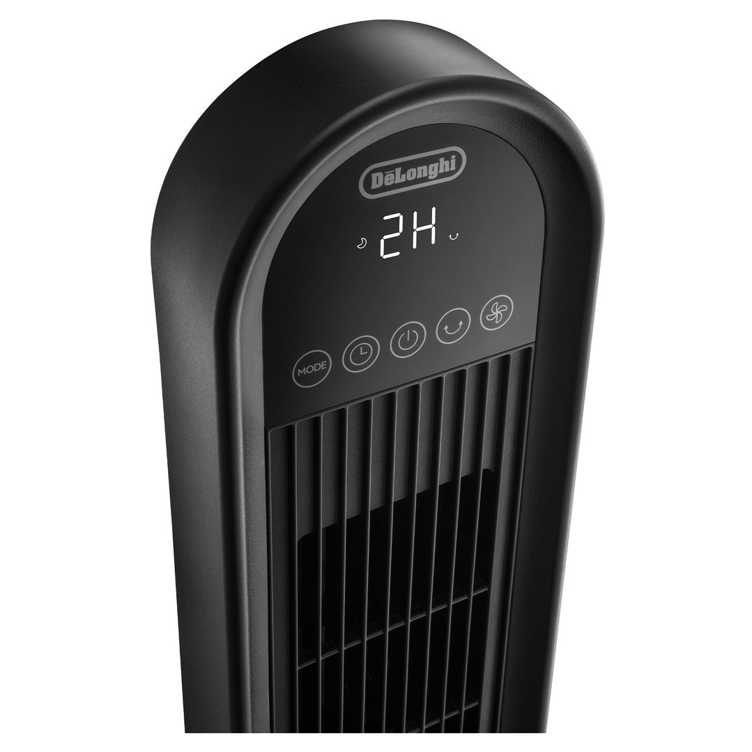 Delonghi Oscillating Tower Fan Black DETF100BK