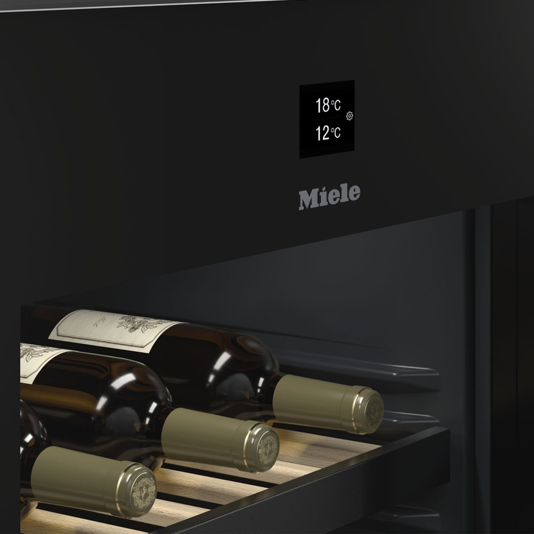 Miele 153 Bottle Dual Zone Freestanding Wine Conditioning Unit KWTS4785F
