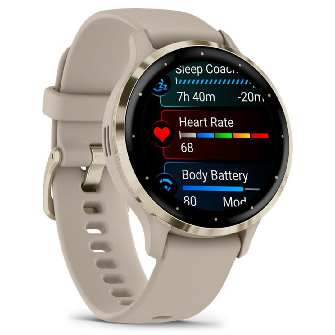 Garmin Venu® 3S 41mm French Gray/Soft Gold 010-02785-02