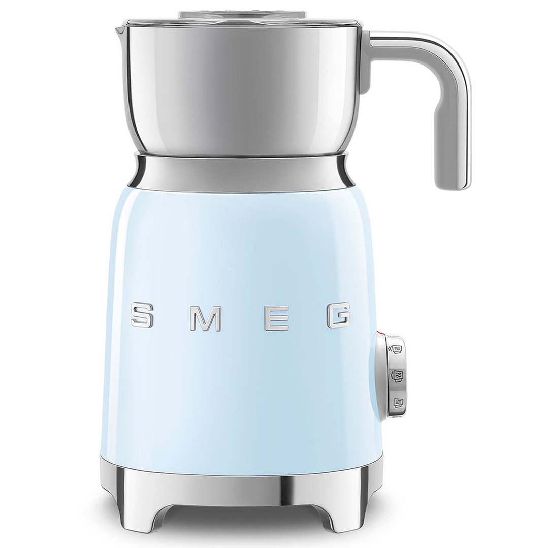Smeg 50's Style Milk Frother - Pastel Blue MFF11PBAU