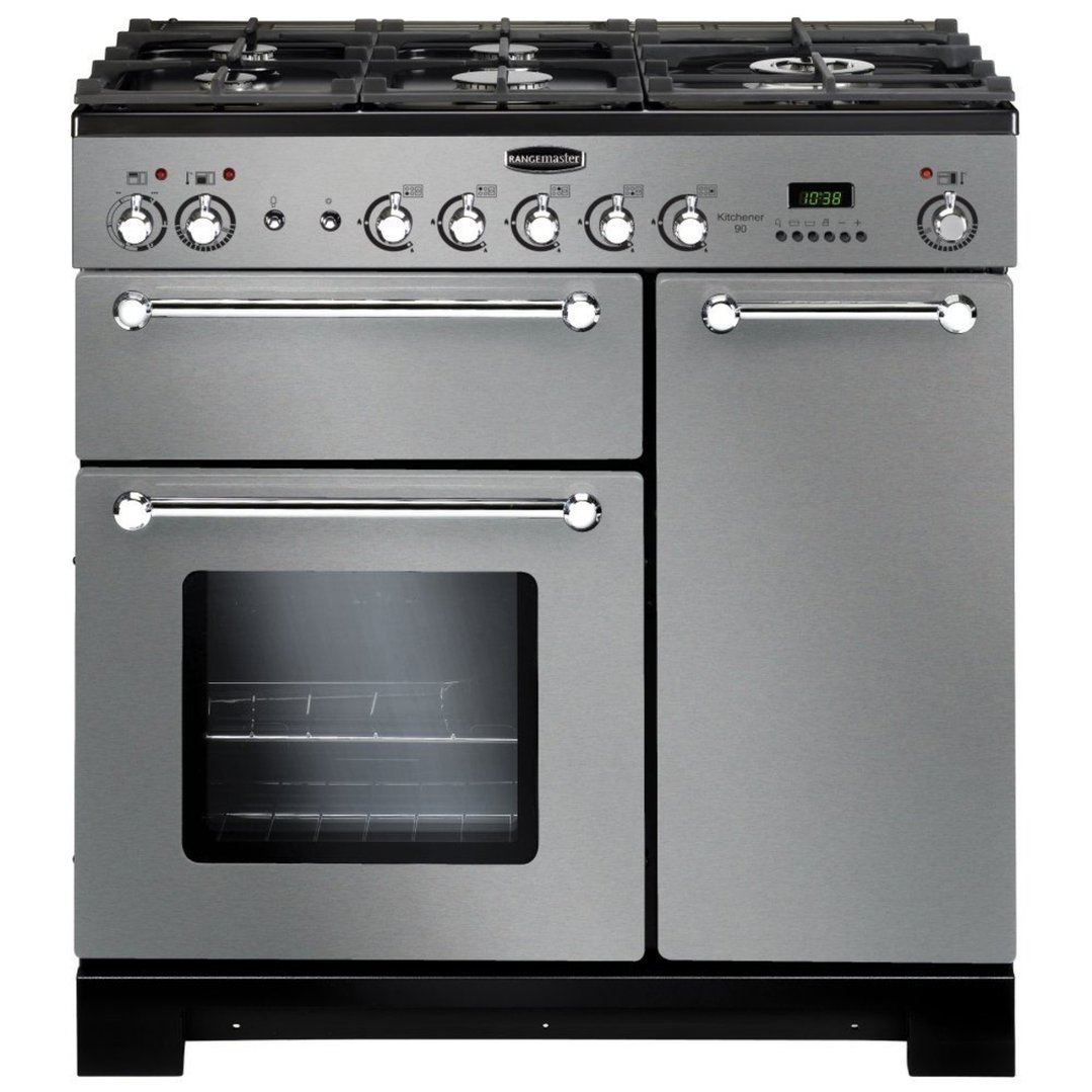 Falcon Kitchener 90cm Dual Fuel Upright CookerStainless Steel/Chrome KCH90DFFSS/CH