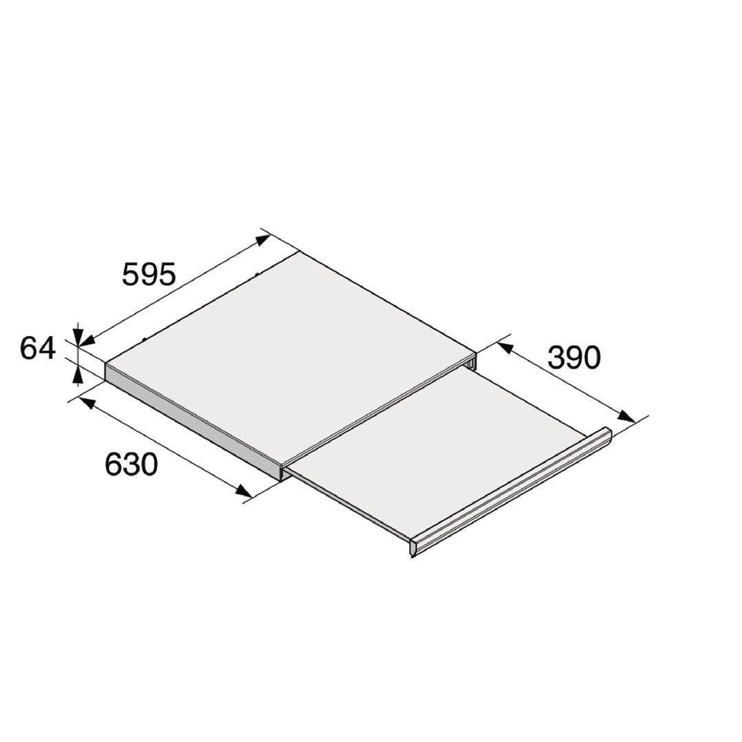 ASKO Pull-out Shelf for Laundry Titanium HS60T