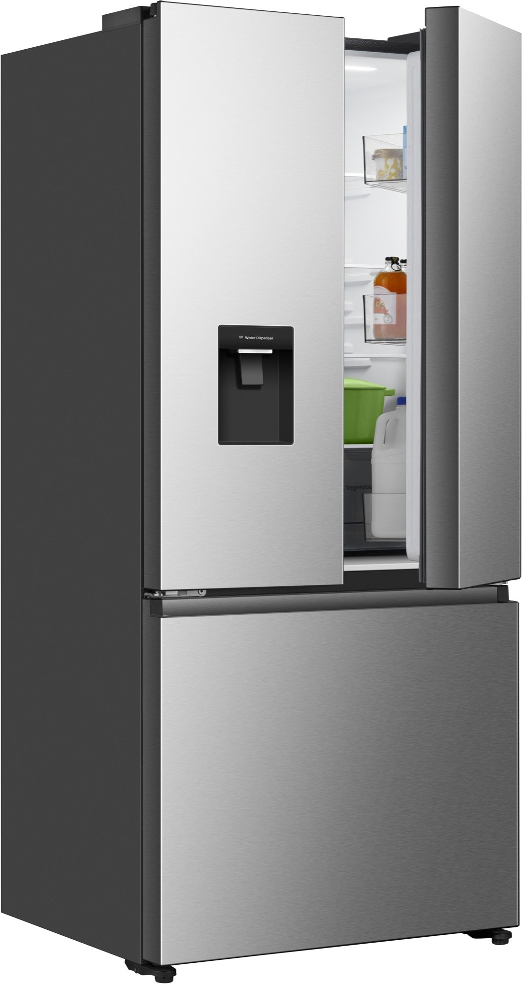 Hisense 544L PureFlex French Door Fridge - Silver HRFD537SW