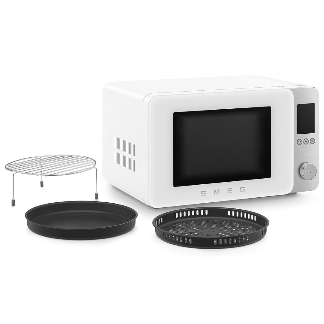 Smeg 27L Combi Microwave Oven - Matte White MOC02WHMAU