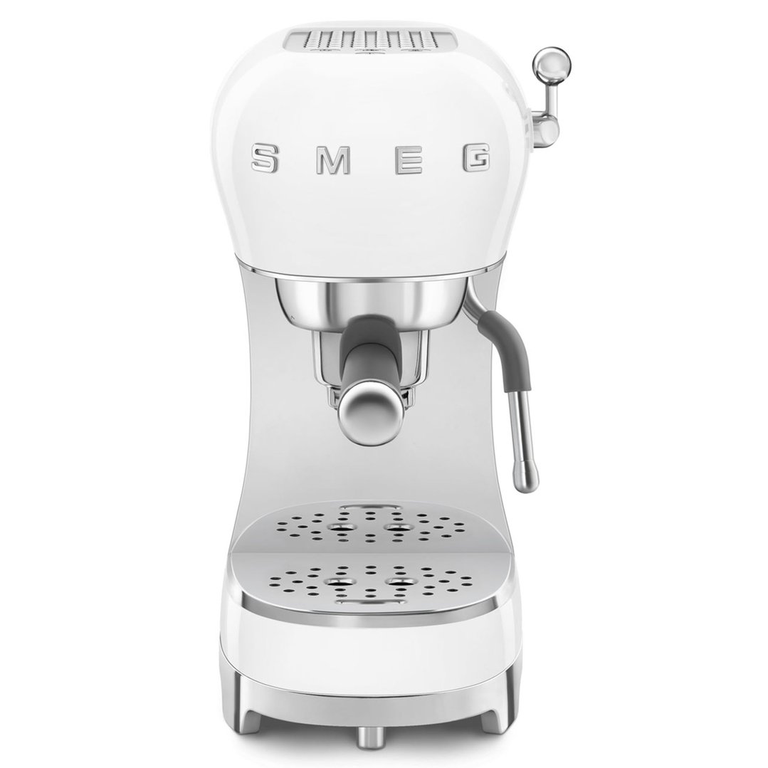 Smeg 50's Retro Style Espresso - White. ECF02WHAU