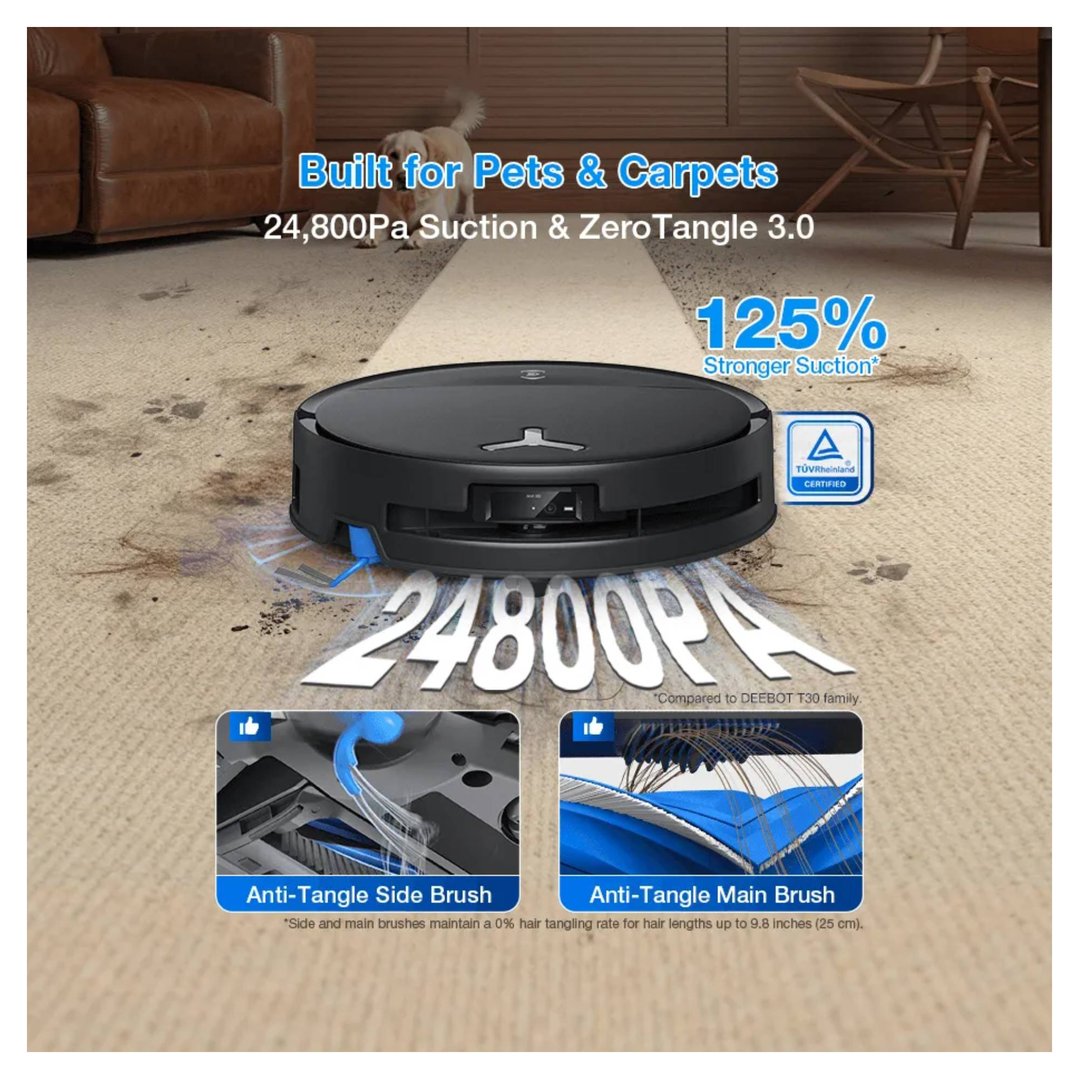 Ecovacs DEEBOT T80S OMNI Black Robot Vacuum & Mop DEEBOT-T80S-OMNI