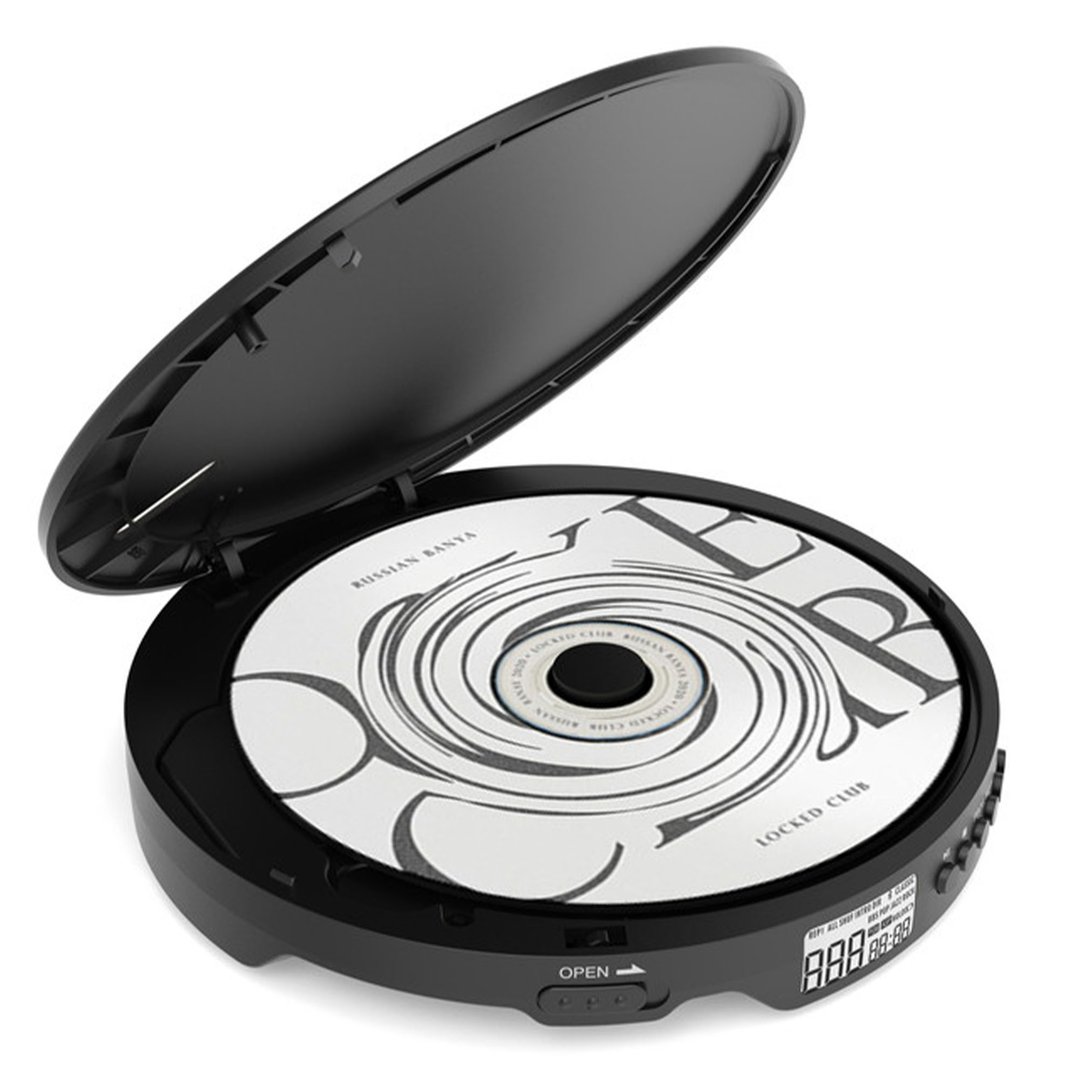 Laser Portable CD MP3 Player with Anti-Skip Tech and Headphones CDP-WM03-388