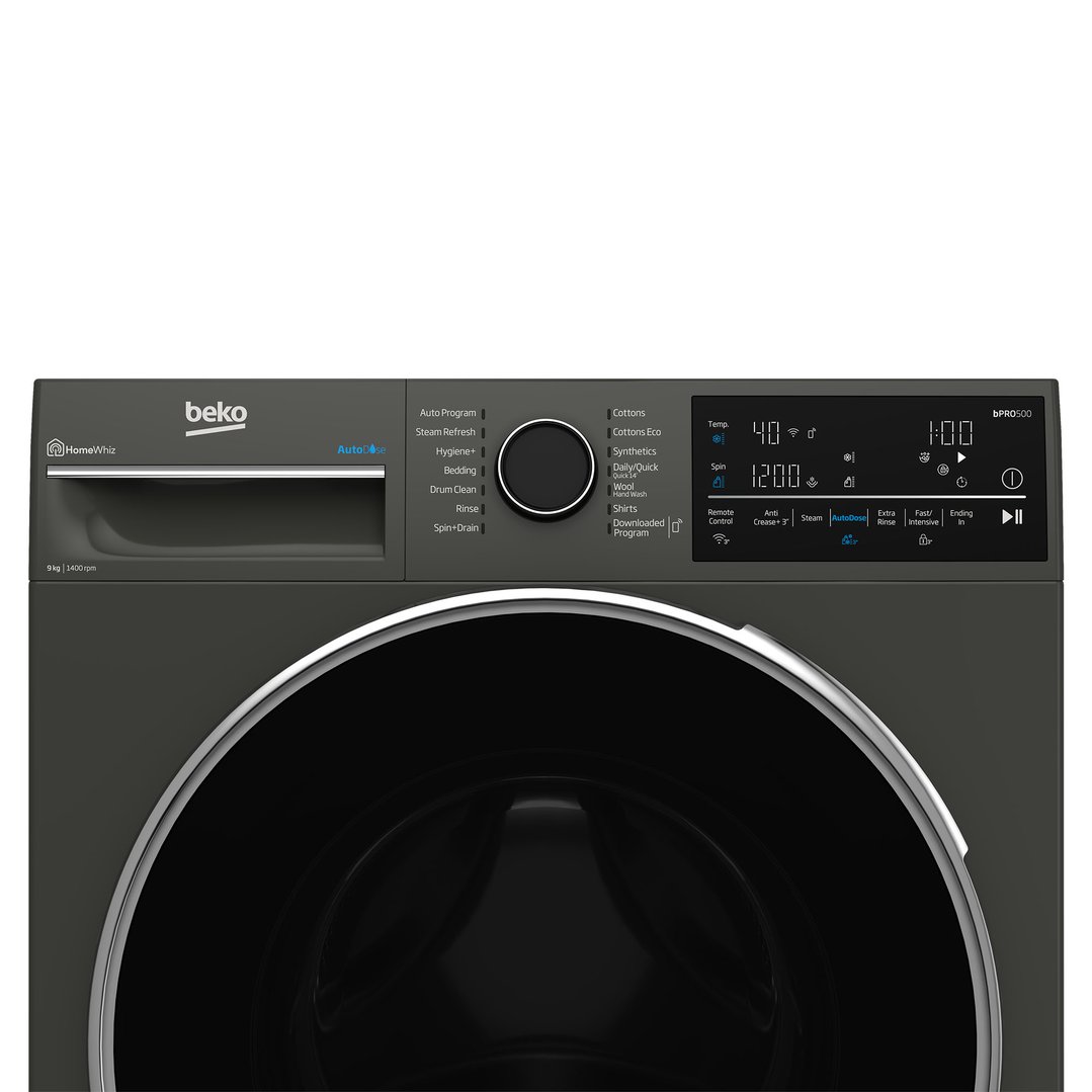 Beko 9 kg Autodose Washing Machine with SteamCure & Wifi BFLB904ADG