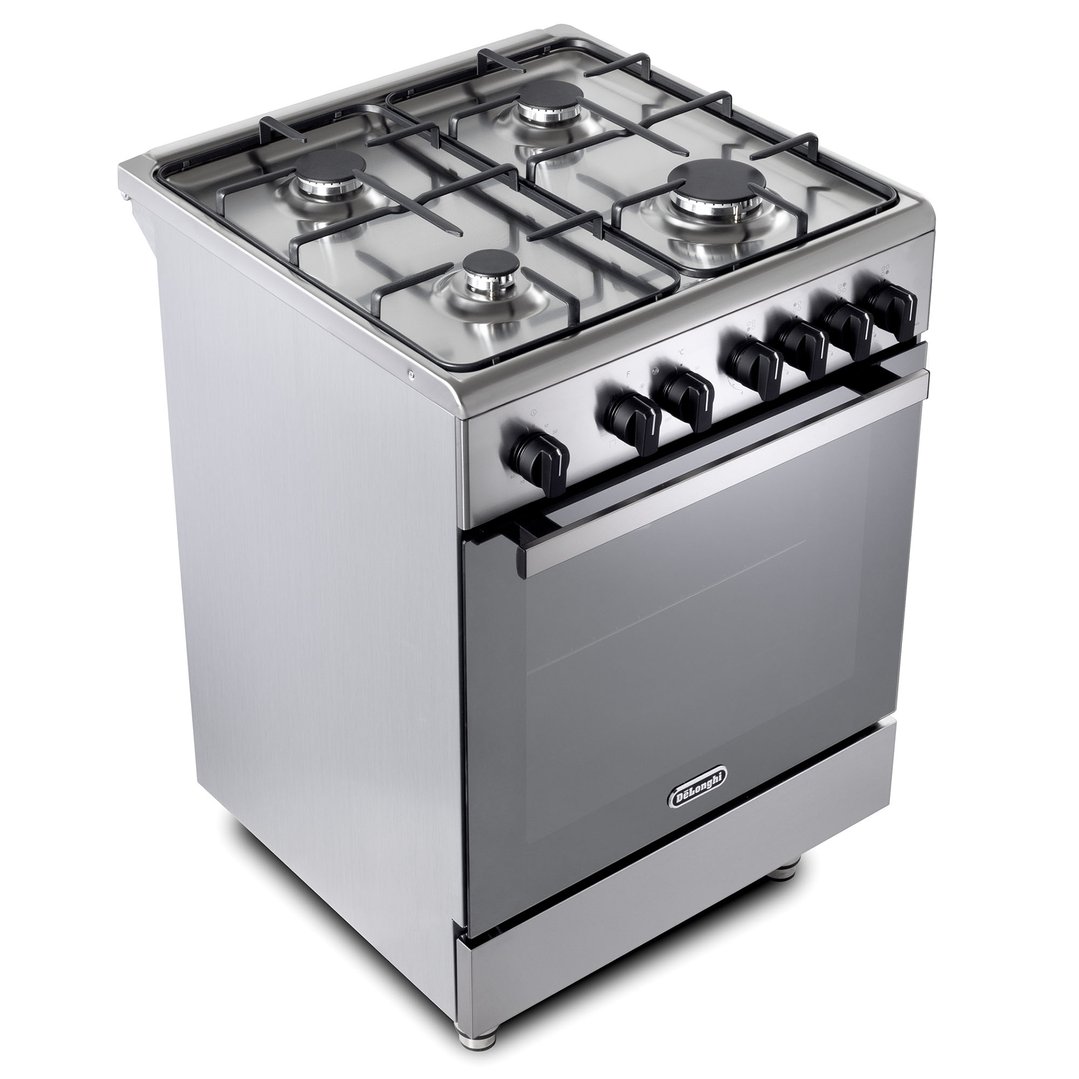 Delonghi 60cm Freestanding Dual Fuel Cooker - Stainless Steel DMX64LDC