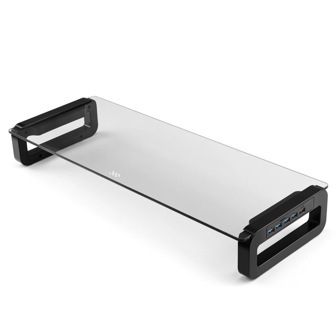 BLE Monitor Desk Stand with USB 3.0 Charging Hub BL-LDRHBK793