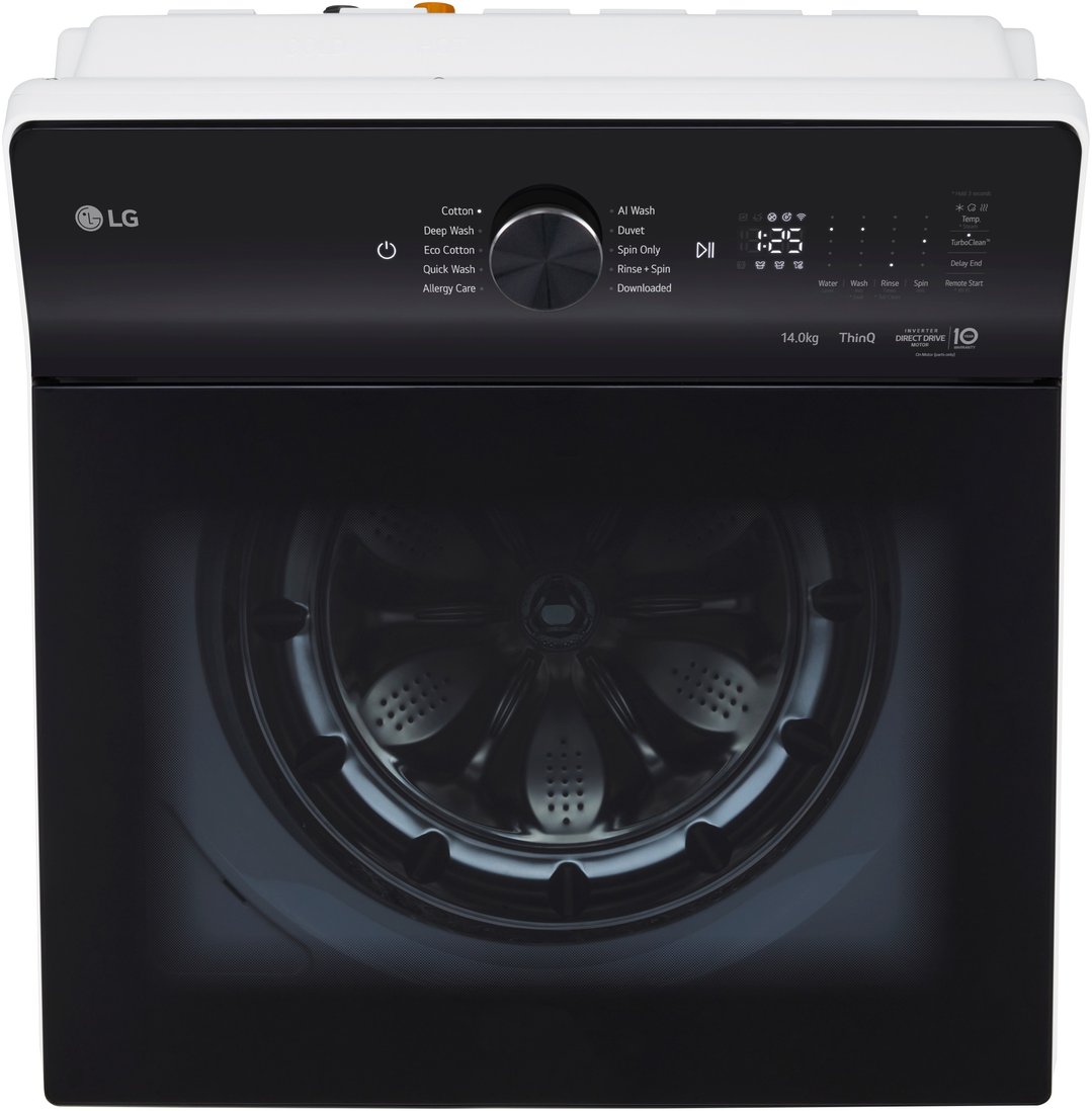 LG 14kg AI Top Load Washer - AI DD® WTX9-14W