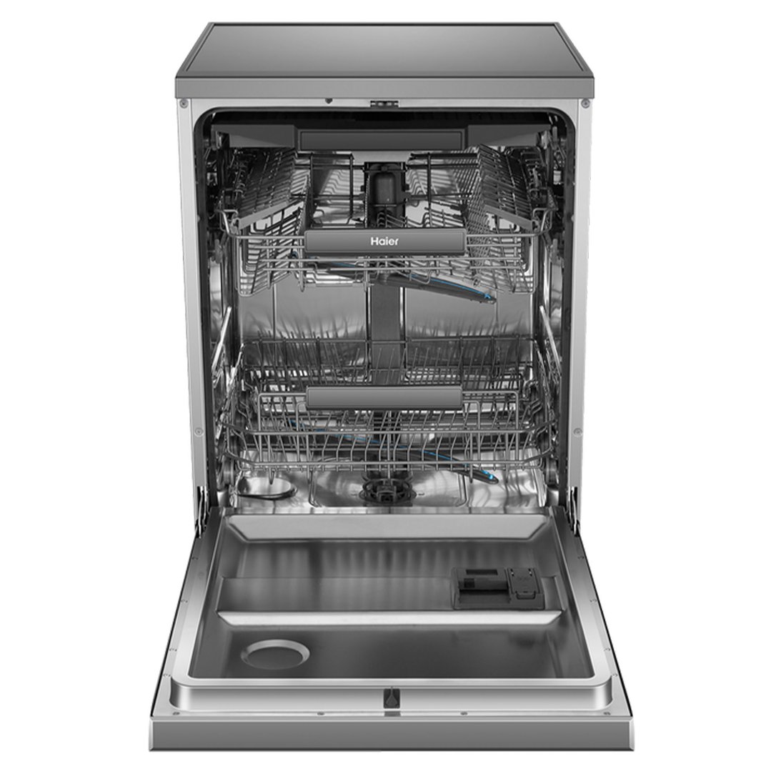 Haier 15 PL Freestanding Dishwasher, Steam - Satina HDW15F3S1