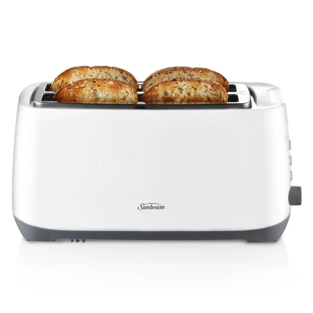 Sunbeam Rise Up 4 Slice Toaster White TAP0003WH