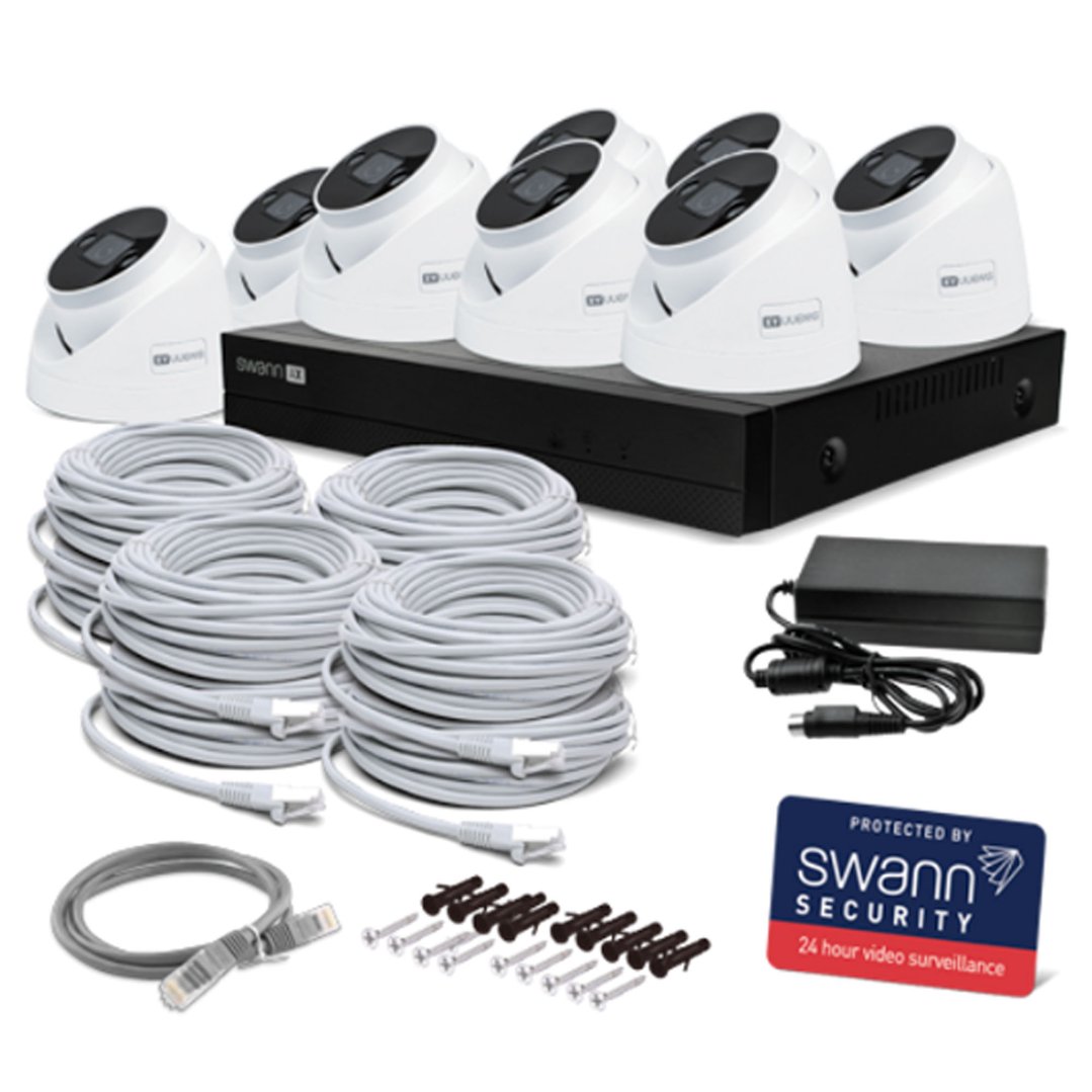 Swann AdvancedX™ Wired NVR Security System with 24/7 Recording SWNVK-8ADVANX8D