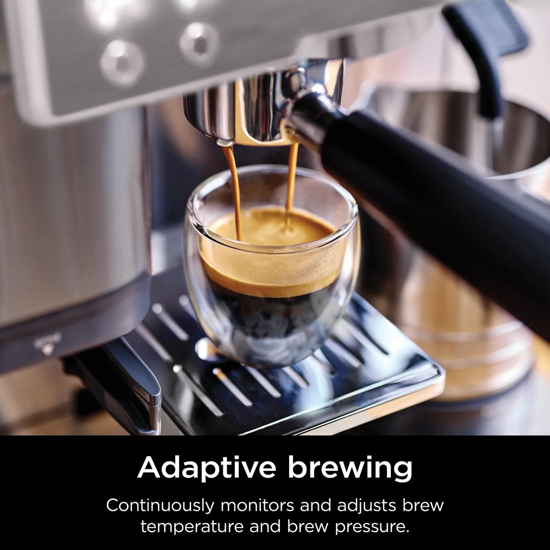 Ninja Luxe™ Café Premier 3 in 1 Espresso Drip Coffee & Cold Brew Maker Gunmetal Grey ES601GM