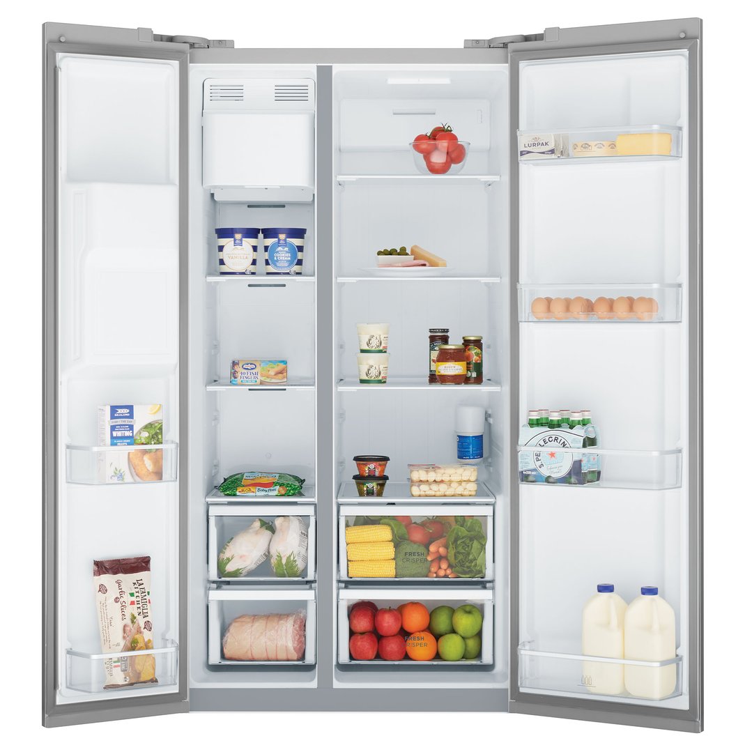 Westinghouse 596L Side by Side Fridge - Silver WSE6670SA