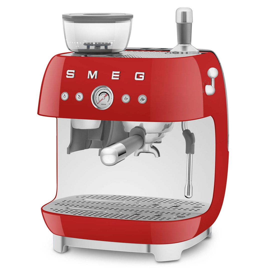 Smeg Espresso Coffee Machine Red EGF03RDAU Buy Online with Afterpay & ZipPay Bing Lee