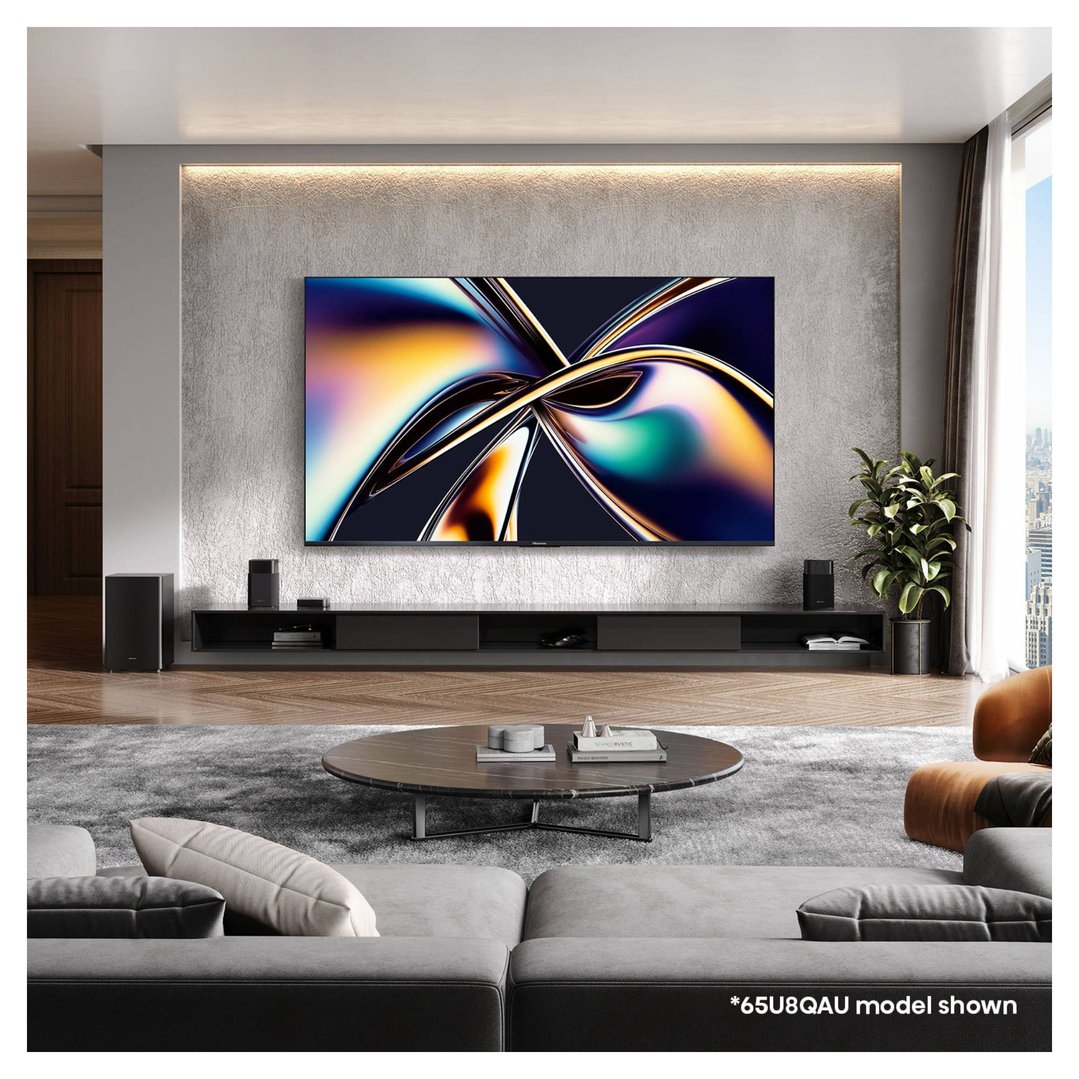 Hisense 85" U8QAU ULED MiniLED 4K QLED 165Hz Smart TV (2025) 85U8QAU