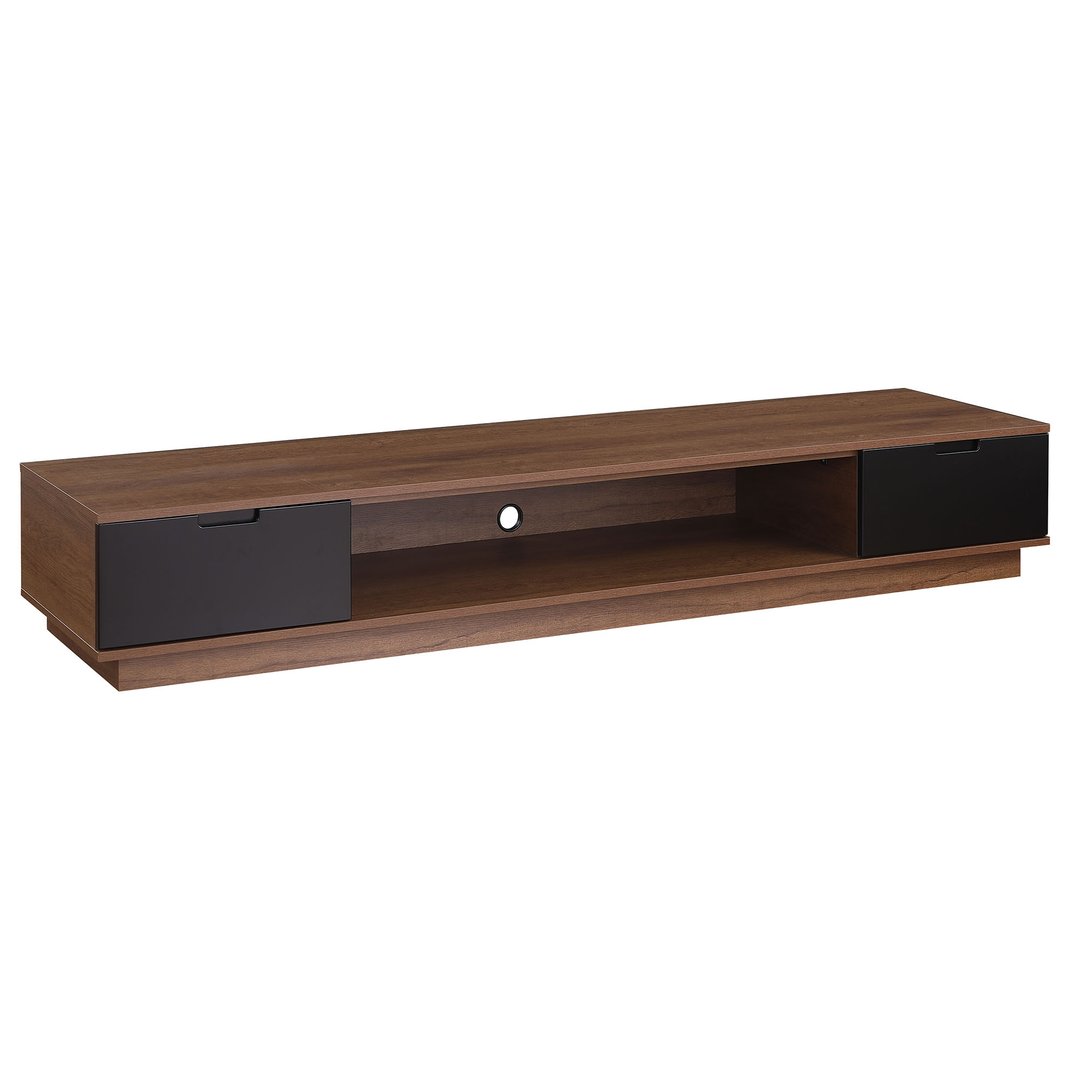Tauris Rio 2200mm Low Line TV Cabinet - Dark Oak RIO2200LLDO