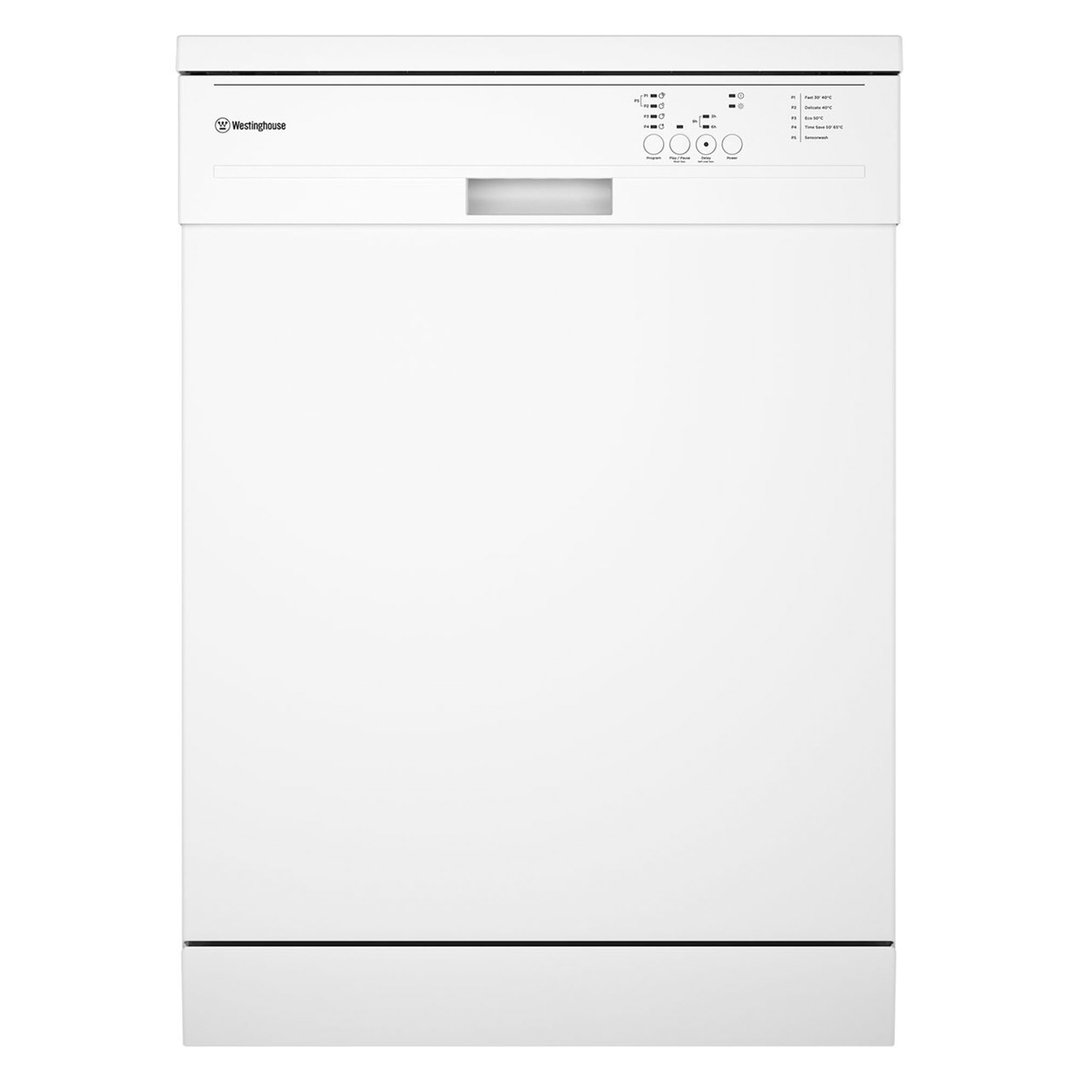 Westinghouse 60cm Freestanding Dishwasher, white, with 14 Place Settings WSF6602WB